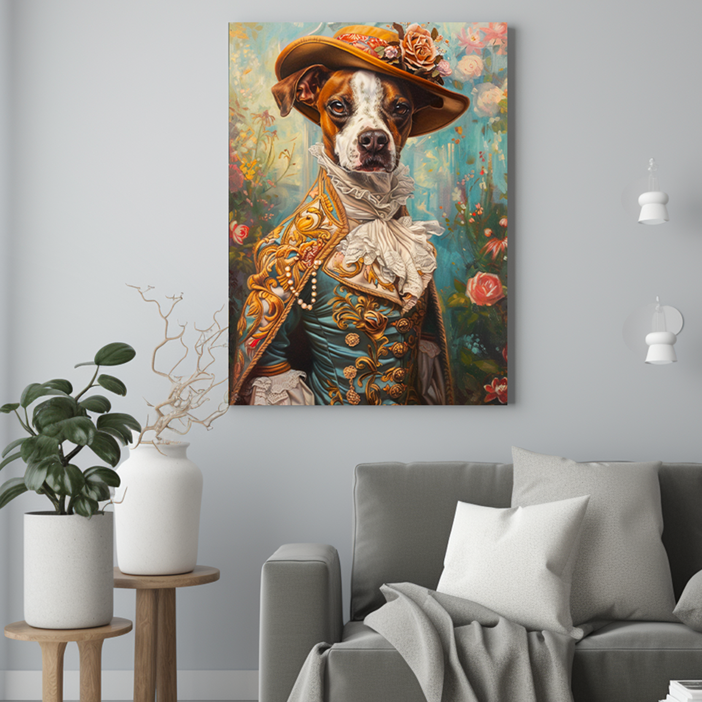 Piesek artysta - Portret psa ze zdjęcia na zamówienie