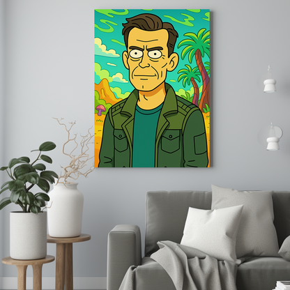 Animowany serial taty - Portret ze zdjęcia na prezent dla mężczyzny