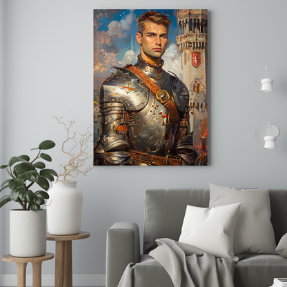 Rycerz - Portret ze zdjęcia na prezent dla mężczyzny