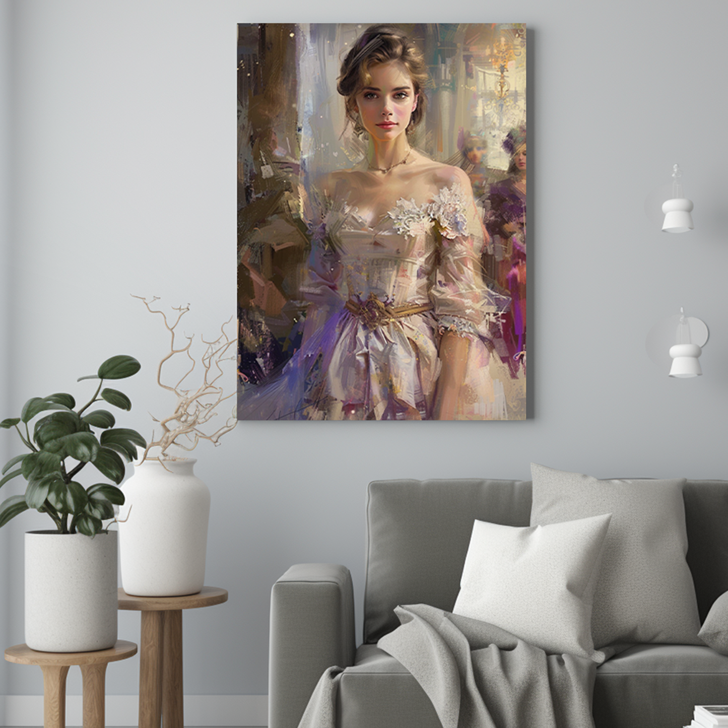 Księżniczka na balu - Portret ze zdjęcia na prezent dla kobiety