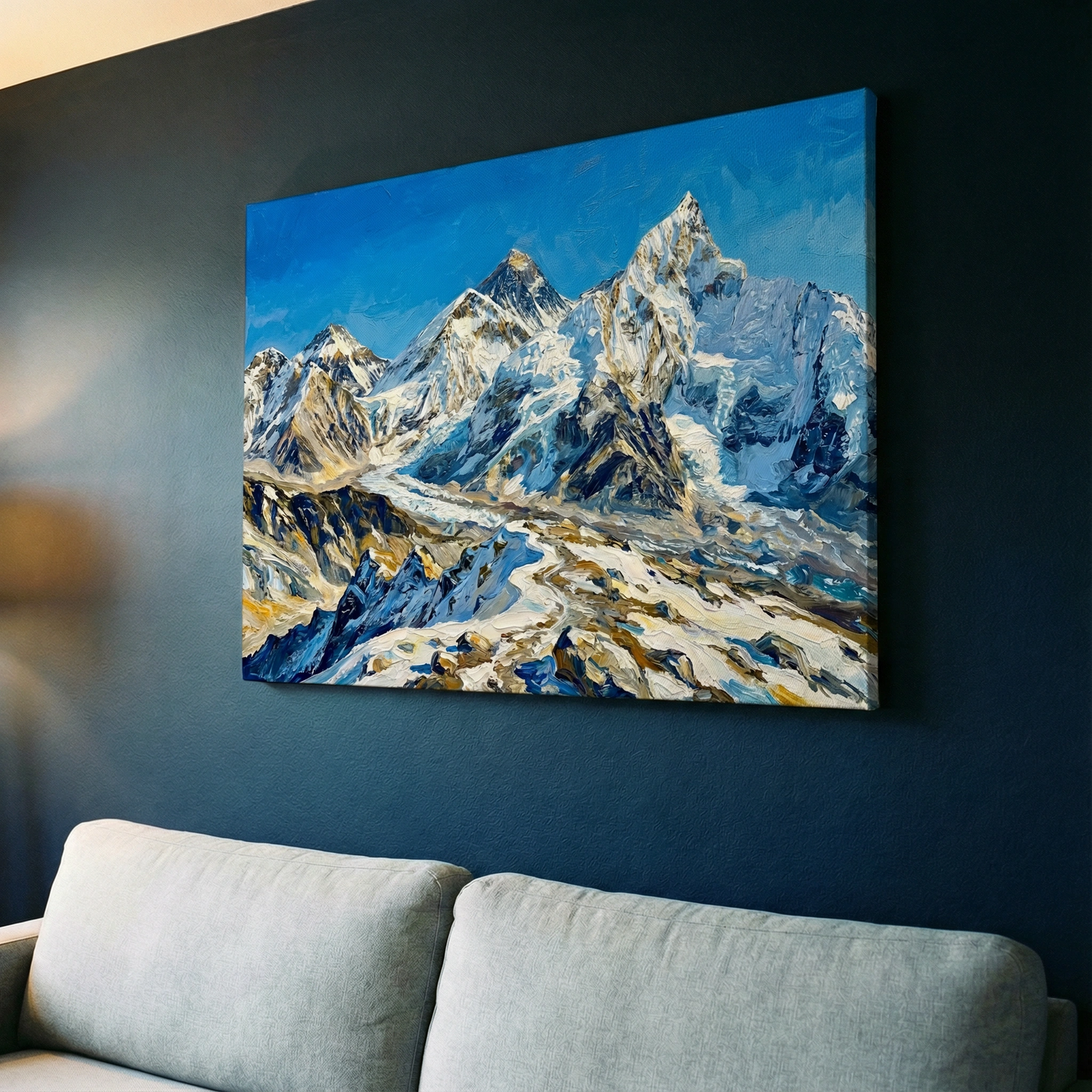 Zimowe góry - Obraz na płótnie na ścianę do salonu lub sypialni