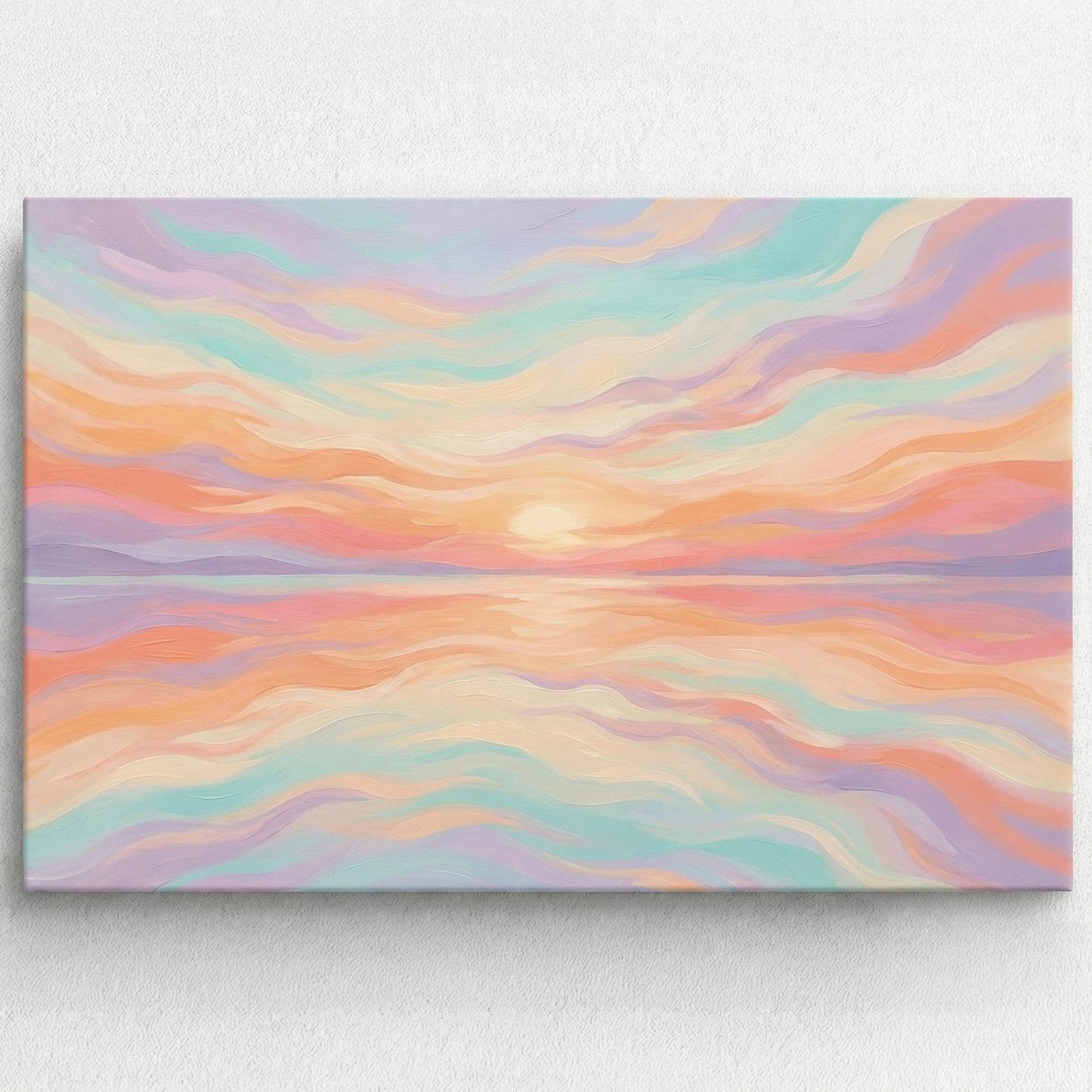 Abstrakcyjny zachód - Obraz na płótnie na ścianę do salonu lub sypialni