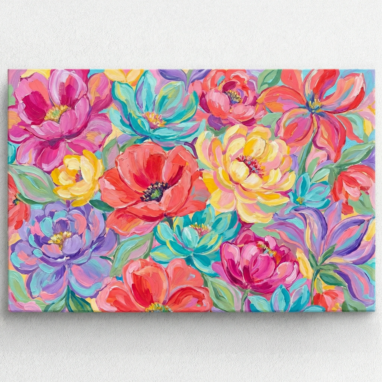 Bukiet kwiatów - Obraz na płótnie na ścianę do salonu lub sypialni